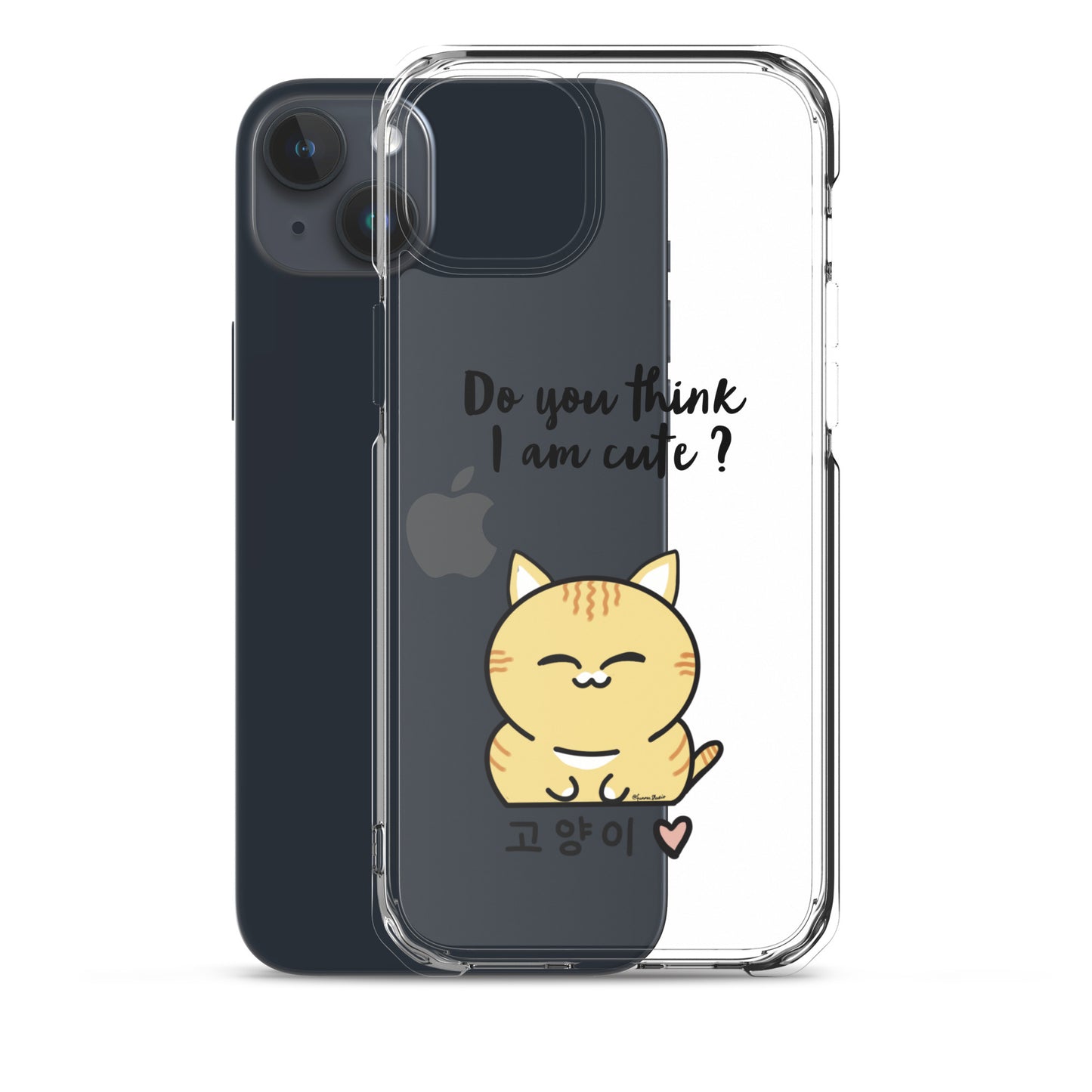 Cute Cat Clear Case for iPhone®